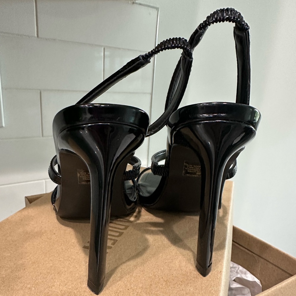 Steve Madden “Gracey” Black Patent Heels - Picture 2 of 7